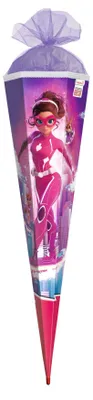 Zdjęcie produktu dla ROTH 678927 ROTH Schultüte "Agentin Laura", eckig, 850 mm, Folie