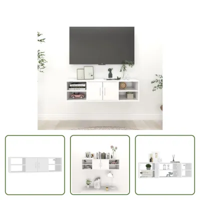 Produktbild von The Living Store Wandregal Weiß 102x30x29 cm Holzwerkstoff