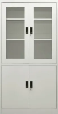 Immagine prodotto di Armadio per Ufficio Grigio Chiaro 90x40x180 cm in Acciaio