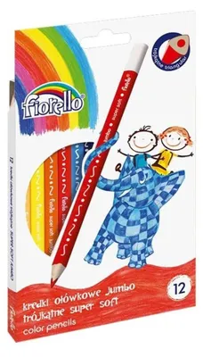 Produktbild von Premium Jumbo Farbstiftset 12-teilig – Super Soft für kreatives und komfortables Zeichnen