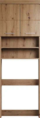 Produktbild von trendteam Bad Waschmaschinenüberbau Amanda Asteiche Melamin/Asteiche Tiefgezogen 63 x 187 x 24 cm