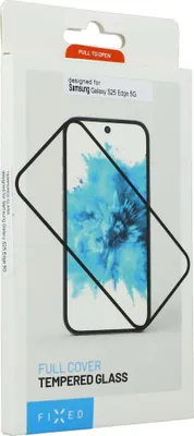 Produktbild von Gehärtetes Glas für Galaxy S25 Edge, Fixed Full Cover 2.5D Tempered Glass, Schwarzen Rahmen