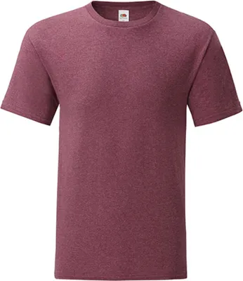 Produktbild von Fruit of the Loom 61-430-0 | Herren Iconic T, 100% gekämmte, ringgesponnene Baumwolle - Farbe: Heather Burgundy - Größe: L
