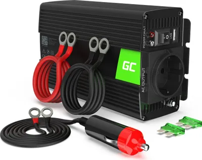 Productafbeelding van Green Cell INV02DE Netvoeding & Spanningomvormer voor auto, 300W, zwart