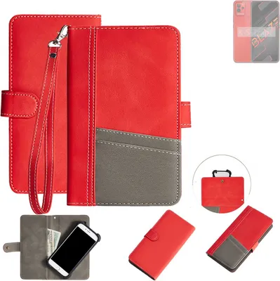 Produktbild von K-S-Trade Handy Schutzhülle für Lava Blaze Hülle Portemonnee Brieftasche Klapphülle Kartenfächer Flip Wallet Case Etui