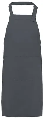 Image de L-Merch - Tablier uni LT3993 (taille unique) (gris foncé)