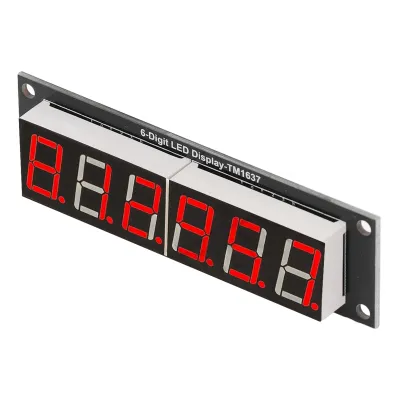 Imagen del producto de Módulo de visualización con tubos digitales, placa de visualización de 6 dígitos, módulo de visualización LED digital, módulo de tubos digitales, módulo de visualización de 7 segmentos, módulo de visualización digital