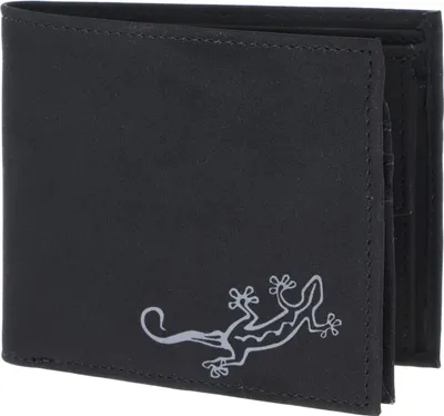 Immagine prodotto di oxmox portafoglio New Cryptan RFID Protect Querscheinbörse Lizard Print Grey Black nero