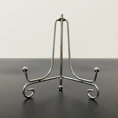 Produktbild von 4-teiliger Tellerständer - galvanisiertes Silber-6