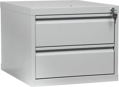 Produktbild von Gürkan Schrank-Aufsatz lichtgrau 2 Schubladen 46,0 x 55,0 x 38,0 cm
