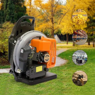 Image de Souffleur de feuilles à dos, essence - Souffleur de feuilles à essence - Souffleur de feuilles à dos - Souffleur de jardin - Souffleur de feuilles 65cc