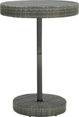 Immagine prodotto di Maison Exclusive - Tavolo da giardino grigio 75,5x106 cm in polyrattan