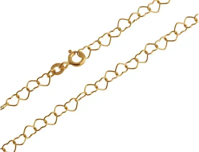 Produktbild von SILBERKETTEN STORE Goldkette Herzen - 333 Gold - 17255 B, Länge 45cm - 45cm