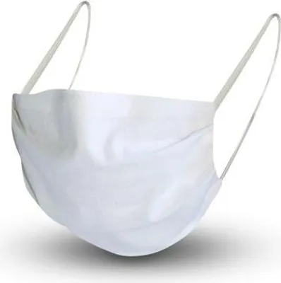 Produktbild von Design Maske Textilmaske aus Baumwolle, mit em Innenvlies - WEISS - 15410 + Gratiszugabe