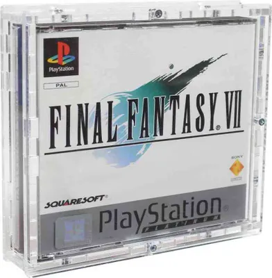 Produktbild von Verschraubtes Acrylcase aus Acrylglas für ein Sony Playstation Spiele in/ Schutzbox / Protector / UV-Schutz / Transparent / Games - Zeigis® Playstation 1 / PS1 Spiel Doppelbox in