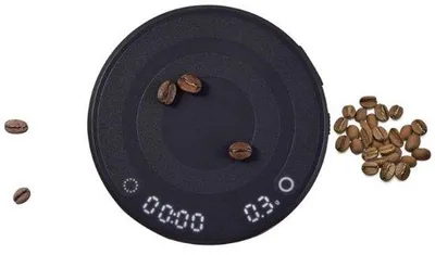 Produktbild von Famanu Digitale Kaffeewaage – Espresso Waage mit Timer – Wiederaufladbar