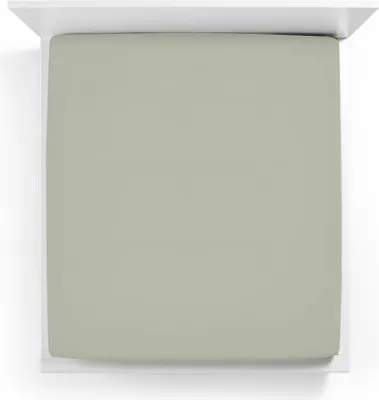 Produktbild von Spannbettlaken Bella Donna Jersey Alto 180x190-200x220 cm Farbe 633 - Graugrün