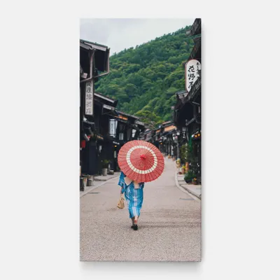 Produktbild von ARTHUB® Leinwandbild 60x120 cm, China Roads | Wohnzimmerdekoration, Hängende Bilder, Wanddekoration, Heimdekoration, Landschaften, Ländlich