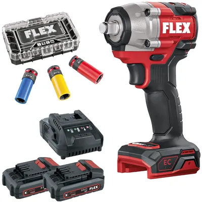 Image de Flex Akku Schlagschrauber + Akku Set P-Set 22 Q + Steckschlüssel Set