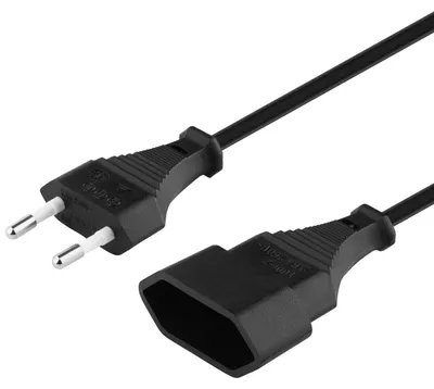 Produktbild von PremiumCord Verlängerungskabel 230V 2m, Euro-Verlängerung mit Eurostecker und Bu