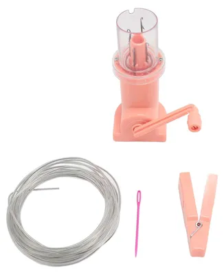 Immagine prodotto di Macchina per maglieria a bobina manuale, fai da te, lavoro a maglia veloce, mini mulino per cucire, strumento di tessitura semplice per maglie, braccialetti, rosa