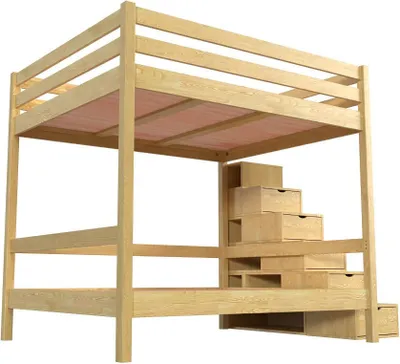 Produktbild von Doppelstockbett Sylvia 160x200 - Honig