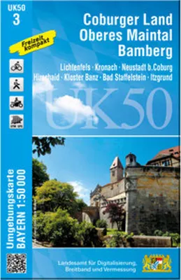 Immagine prodotto di Coburger Land, Oberes Maintal, Bamberg 1 : 50 000 (UK50-3)