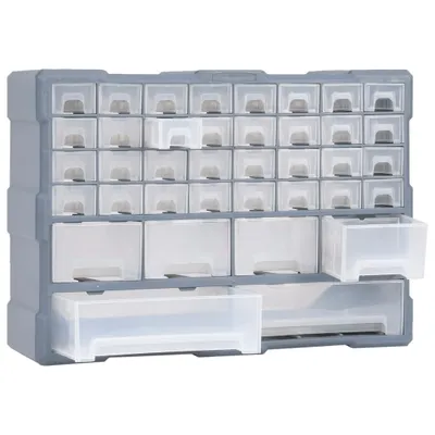 Immagine prodotto di vidaXL Organizzatore multi-cassetto con 38 cassetti 52x16x37,5 cm