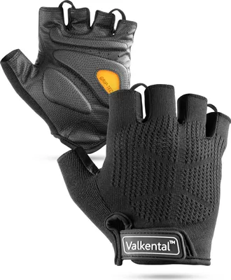 Produktbild von Valkental® BikeRider Advanced, Gepolsterte Fahrradhandschuhe - schwarz