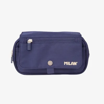 Produktbild von Milan 08149SNCB, Weiches Federmäppchen, Polyester, Blau, Einfarbig, Junge/Mädchen, Reißverschluss