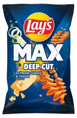 Obrázok produktu pre Chipsy ziemniaczane Lay's Maxx o smaku sera i cebuli 120 g