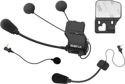 Produktbild von Sena Universal Helmet Clamp Kit With Slim Speakers Intercom Audio-kit Schwarz Schwarz One Size