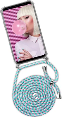 Produktbild von TWIST-Case + TWIST-Cord für Samsung Galaxy S9, Farbe:Bubblegum (Silber)