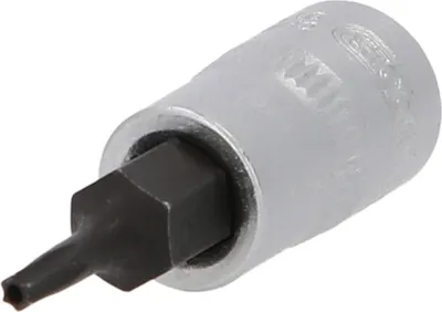 A single bit socket wrench with a Torx bit.