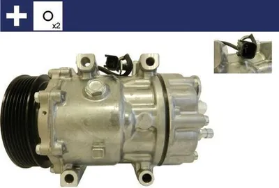 Produktbild von MAHLE ACP 769 000S SD7V16 Klimaanlage Klimakompressor PAG 46 R134a für FORD Focus II Schrägheck (DA, HCP, DP) Focus II Kombi (DA, FFS, DS) C-Max II