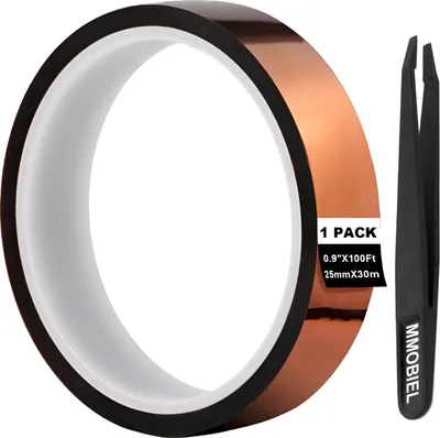 Produktbild von MMOBIEL 25mm ESD Kapton Klebeband - 30m Polyimid Tape - Hitzebeständig bis zu 280°C