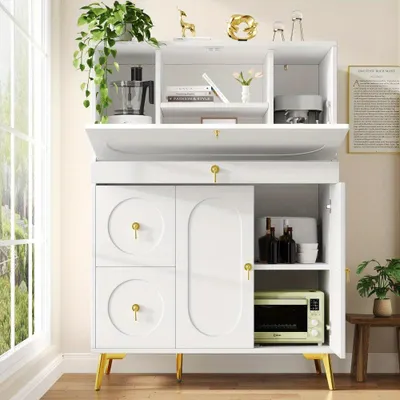 Obrázok produktu pre Komoda s dvierkami, rozmer 100x50x140 cm, moderný minimalistický úložný nábytok do obývačky