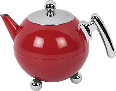 Produktbild von Bredemeijer Teekanne Bella Ronde 1,2l Carmine rot / chrom  100102