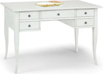 Immagine prodotto di Milani Home - Scrittoio In Legno Massello 107x56x81 - Bianco
