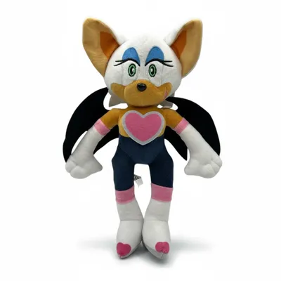 Produktbild von Rouge the Bat Plüschtier 30 cm - Sonic the Hedgehog Kuscheltier - Spielzeug