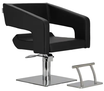 Obrázek produktu pro Křeslo pro kadeřníka Hana Hydraulický otáčivý do kadeřnického salonu chromovaný podnožek kadeřnické židle