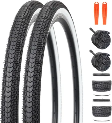 Obrázek produktu pro Sada pneumatik pro kolo, 26 x 1,75 palce, 2 pneumatiky, 2 duše, 2 páčidla, pro horské kolo