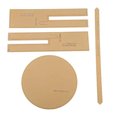 Produktbild von Acrylschablone, Lederhandwerk, Schultertaschen, Rundtaschenmuster, DIY-Template JBX-32
