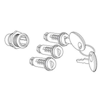 Immagine prodotto di Kit serratura per valigie laterali moto SHAD SH23