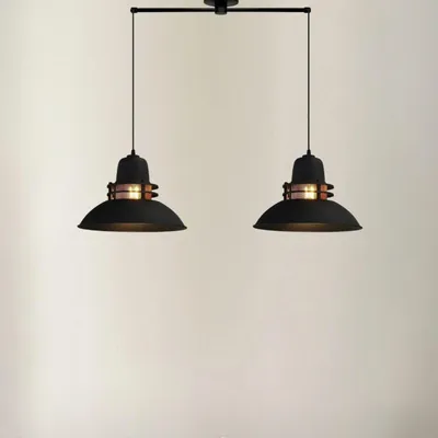 Produktbild von Laterne Pendelleuchte  2 Flammige Metall Ø34 cm Lampe