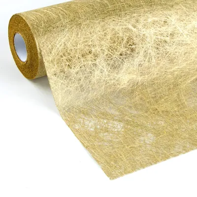 Immagine prodotto di Tovaglia decorativa metallizzata dorata, realizzata in tessuto non tessuto, dimensioni 30 cm x 5 m