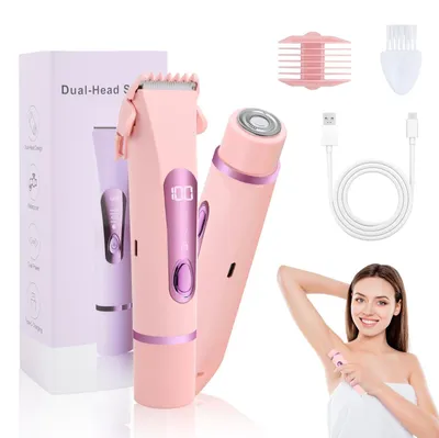 Produktbild von 2-in-1 Rasierer Damen Elektrisch Dual Head Intimrasierer für Frauen