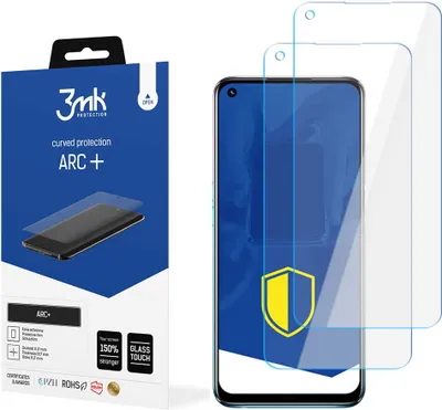 Produktbild von 3mk Display Schutzfolie ARC+ für Oppo A54 5G/A74 5G  0,17mm Self-Heal (2 Stück)