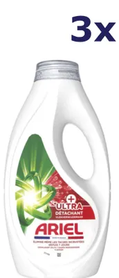 Produktbild von 3x Ariël Liquid - 25sc/1125ml - +ultra vlekverwijderaar wasmiddel