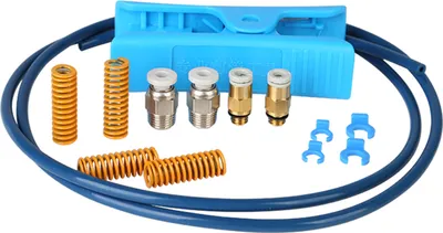 Produktbild von Creality Steinbock Premium XS Bowden PTFE Rohr 1 Meter und pneumatische Armaturen Kit mit Rohrschneider Matrizenfeder fuer 1,75 mm Filament fuer 3D-Druckerzubehoer